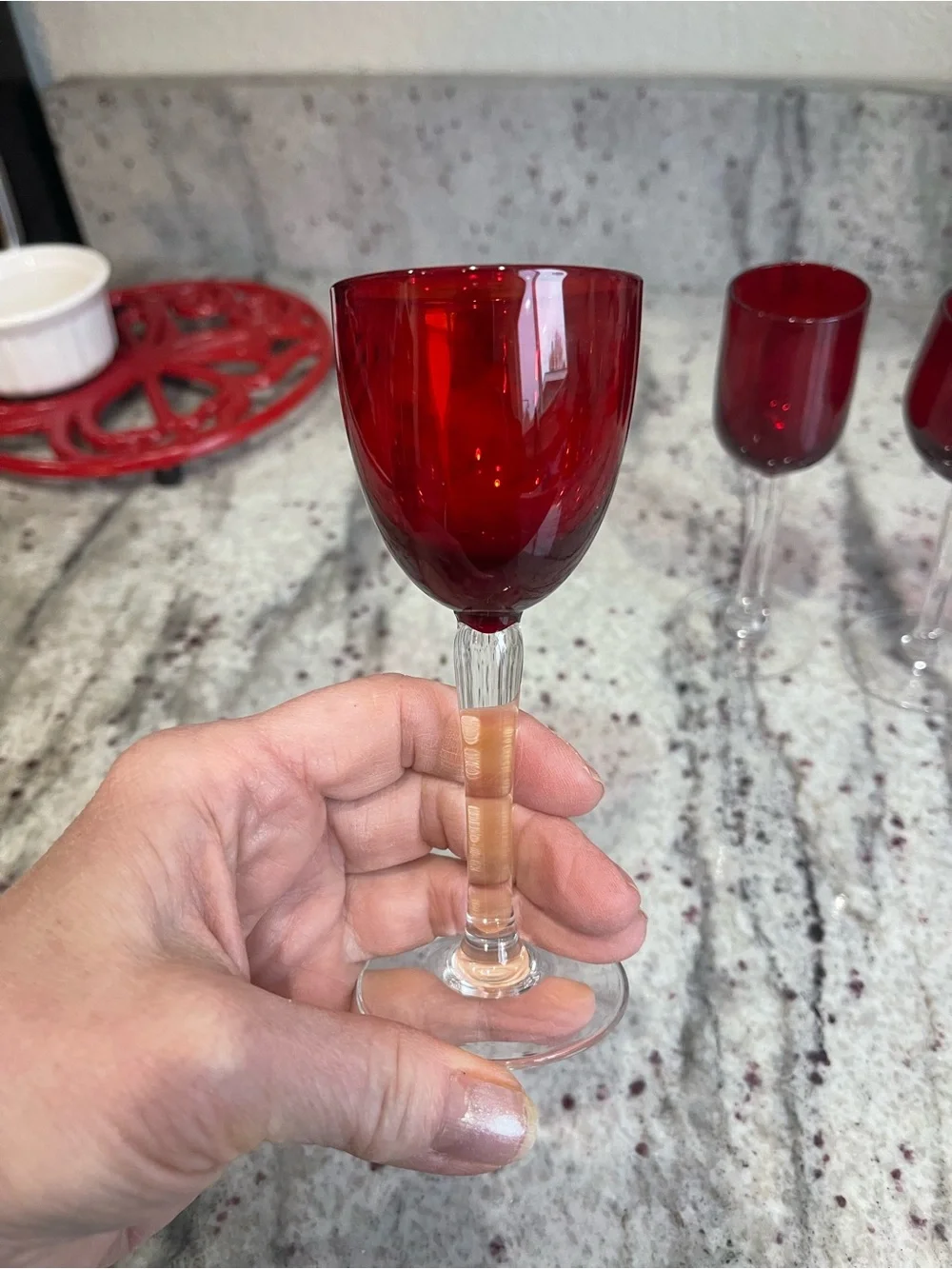 Crate&Barrel four red